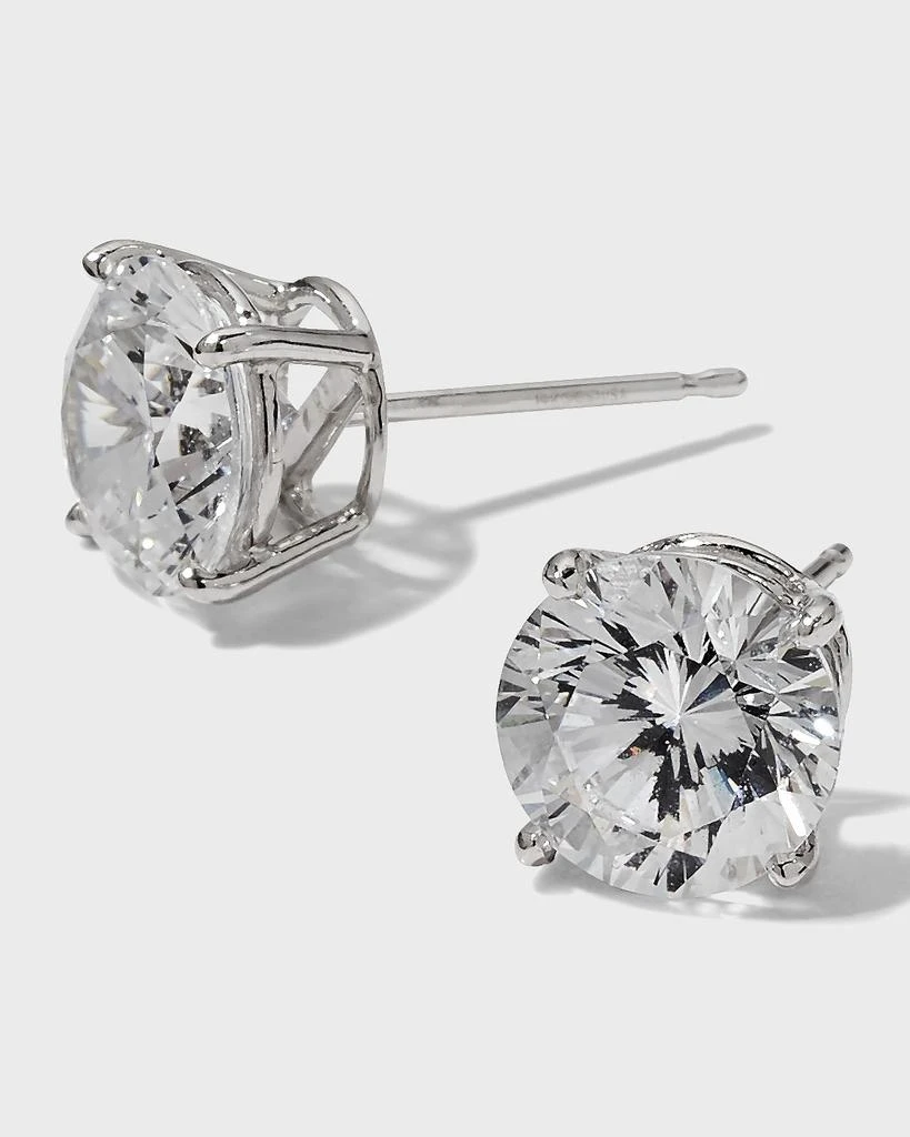 Fantasia by DeSerio 14k White Gold 3.5ct Stud Earring 3