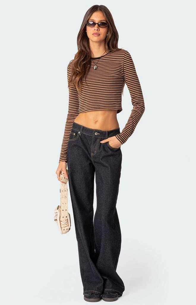 Edikted Montie Striped Long Sleeve T-Shirt 2