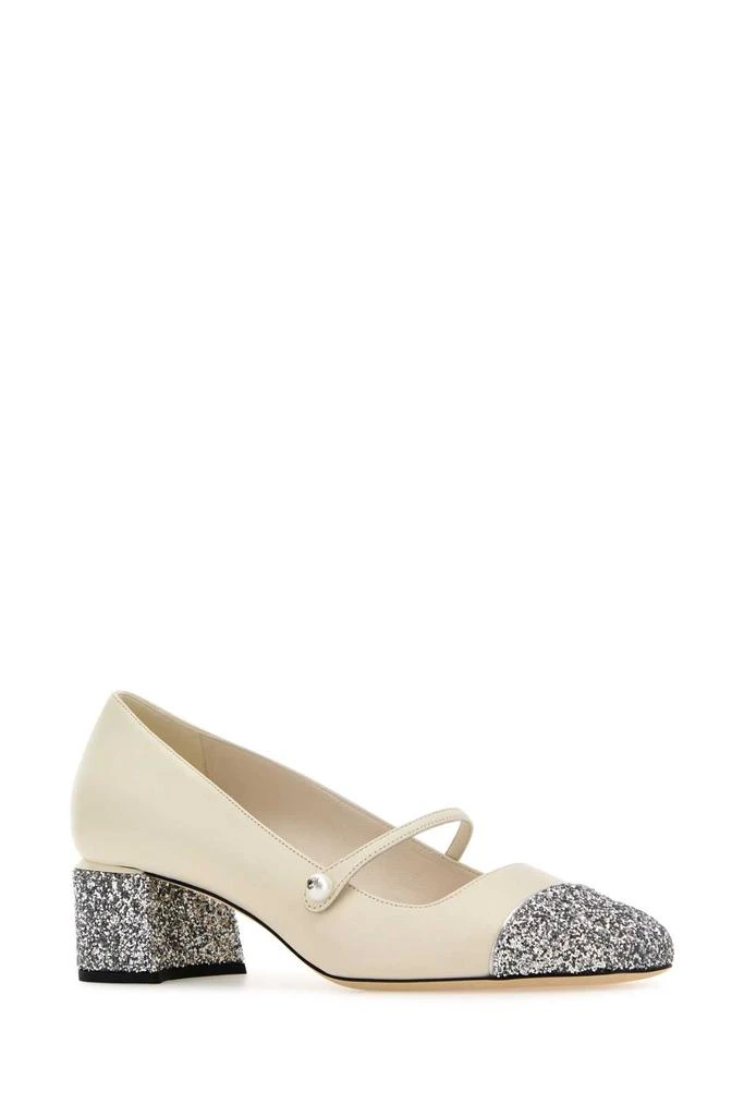 Jimmy Choo Ivory Nappa Leather Elisa 45 Pumps 2
