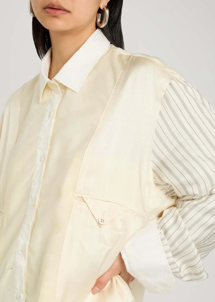 MAISON MARGIELA Panelled satin-twill jacket 4