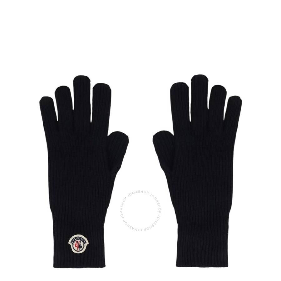 Moncler Logo-Patch Wool Gloves