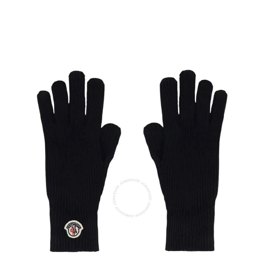 Moncler Logo-Patch Wool Gloves 1