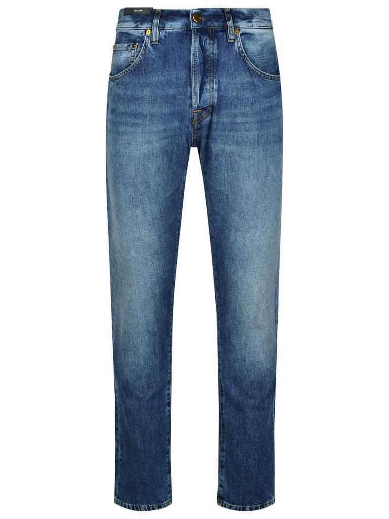 PT05 Pt05 Light Blue Cotton Blend Jeans
