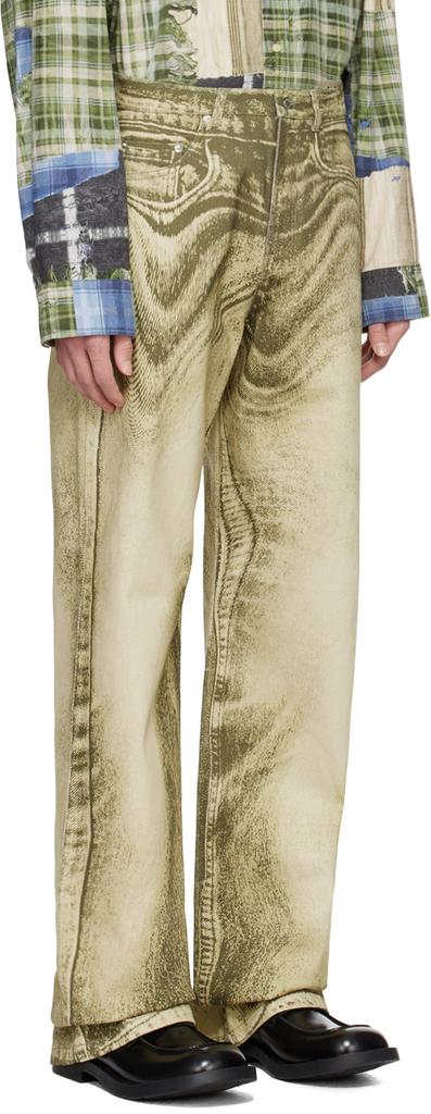 CAMPERLAB Khaki Printed Jeans