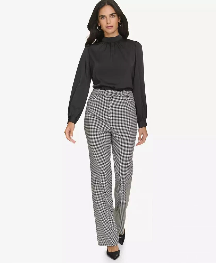 Calvin Klein Women's Straight-Leg Houndstooth Pants 5