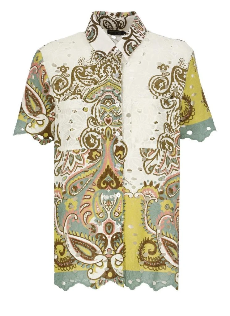 MISS BIKINI Multicolor Cotton Shirt With Classic Collar 1
