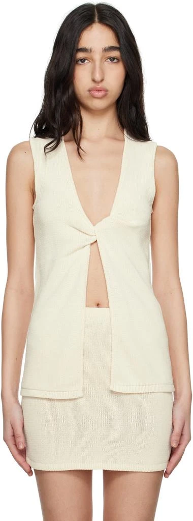 Bec & Bridge Off-White Milla Twist Tank Top 1