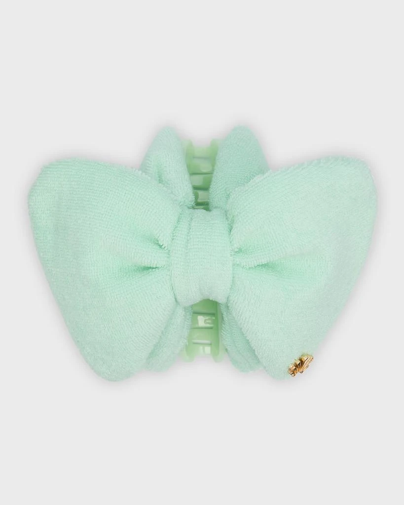 Lele Sadoughi Simone Terry Cloth Bow Claw Clip 1