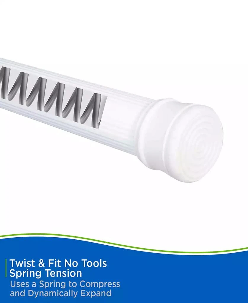 Kenney No Tools Spring Tension Utility Rod, 42-72" 4