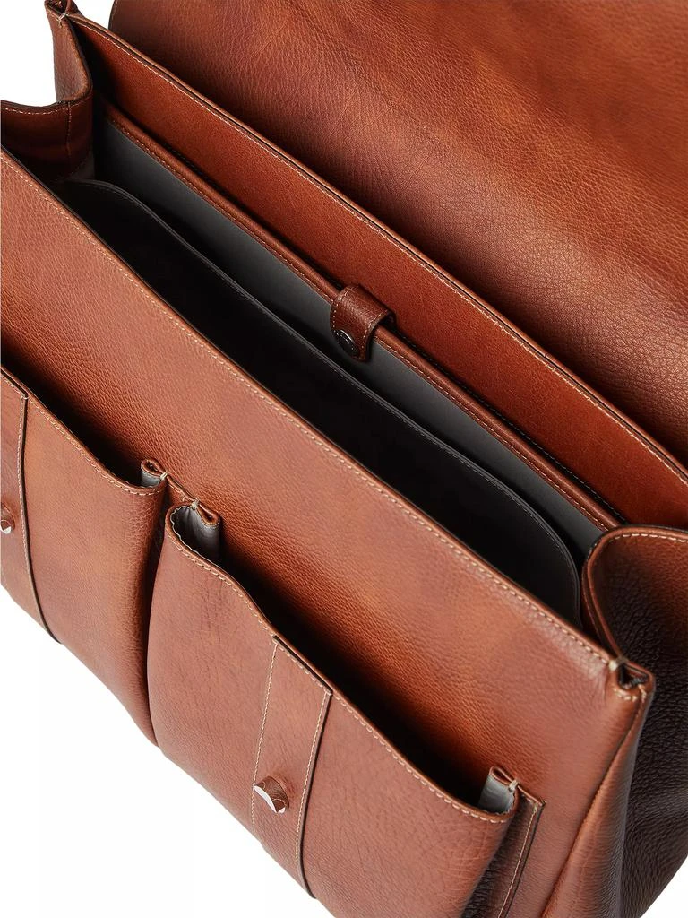 Brunello Cucinelli Grained Calfskin Briefcase 6