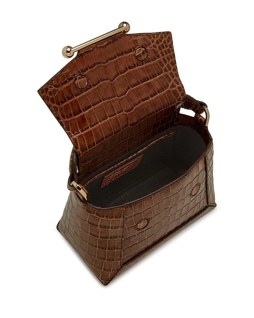Strathberry Mosaic Nano Soft Embossed Croc Top Handle Bag 5