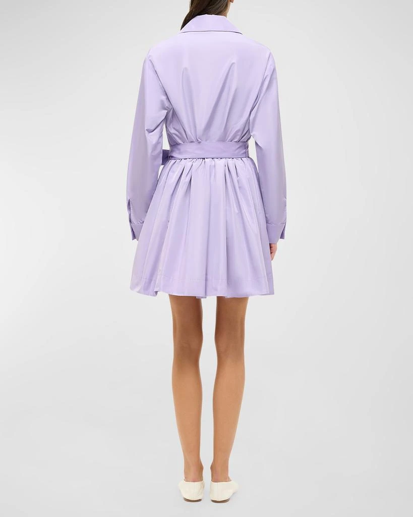 Staud Rina Tie-Belt Mini Shirtdress 3