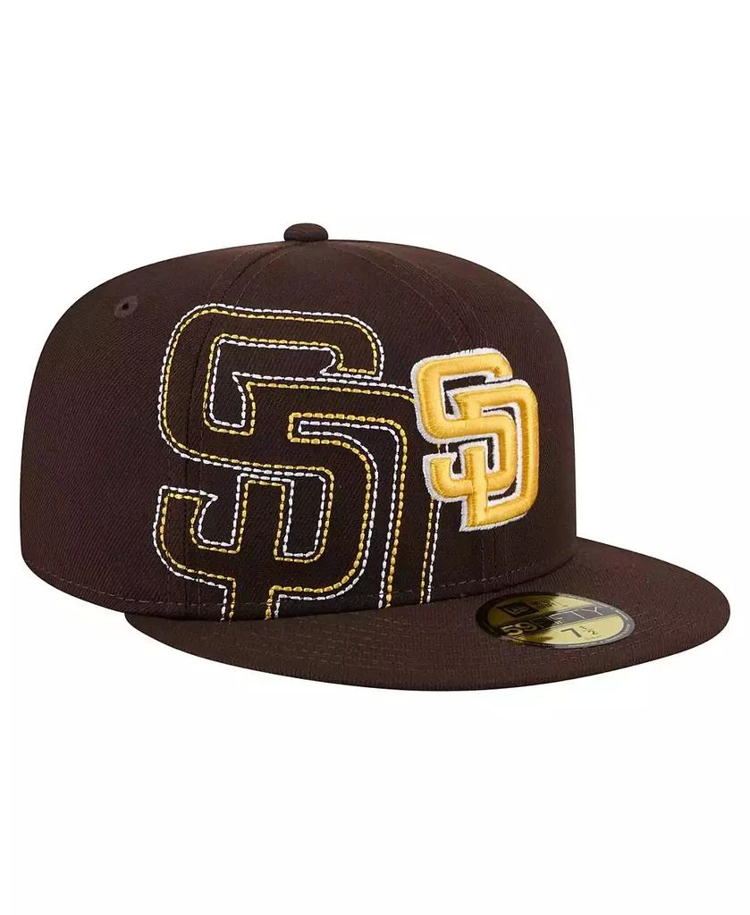 New Era Men's Brown San Diego Padres Yarn Stitch 59FIFTY Fitted Hat 1