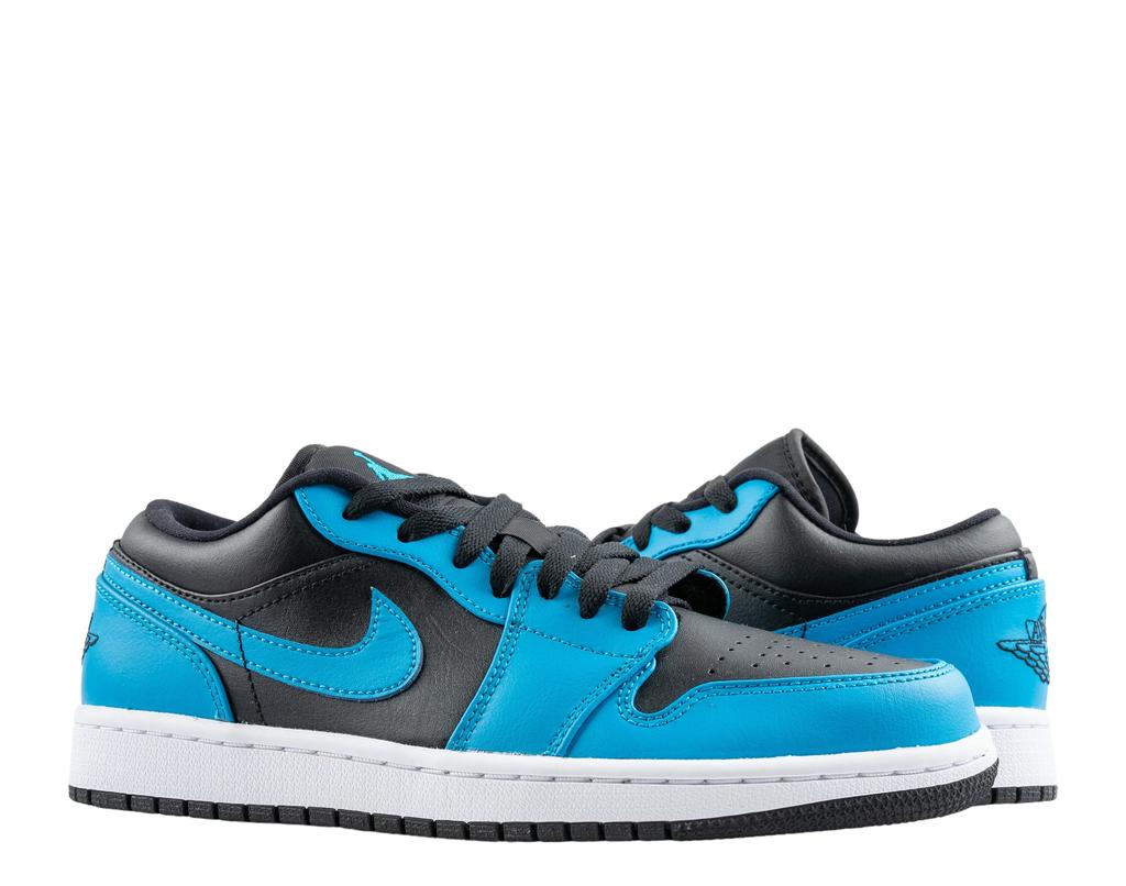 Jordan Nike Air  1 Low Laser Blue/Black-White Men's Basketball Shoes 553558-410