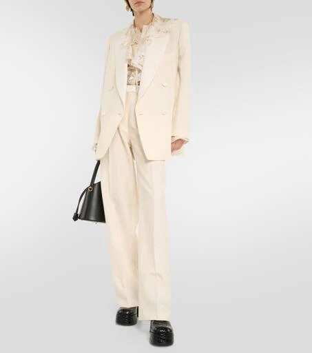 ETRO Ruffled floral silk-crepon blouse 2