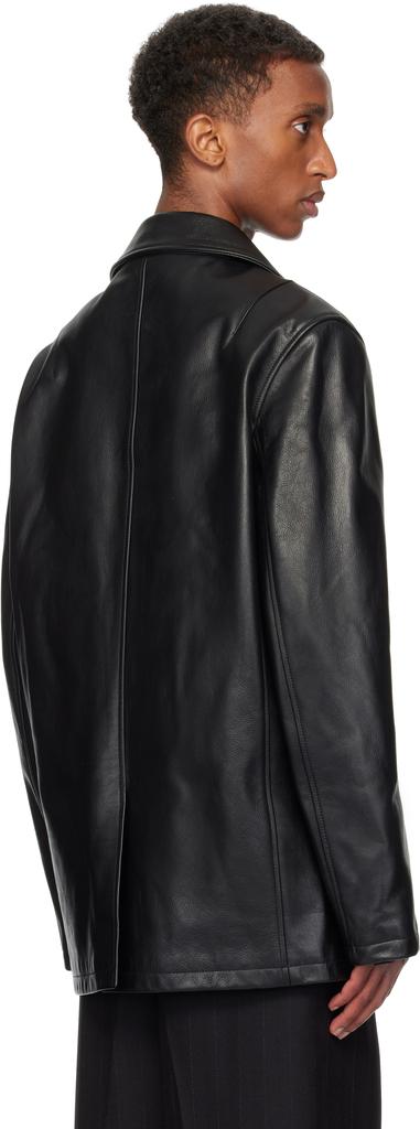 Shop Black Alley Leather Jacket on Sale at BeyondStyle – Get 54