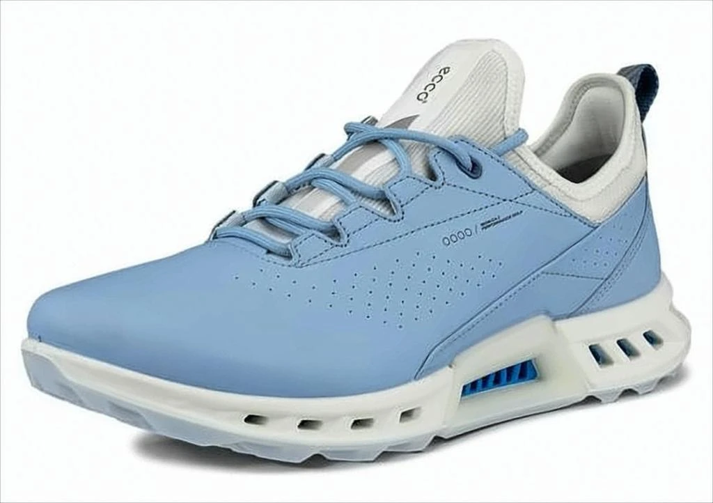 ECCO Soft Blue Leather Sneakers 2