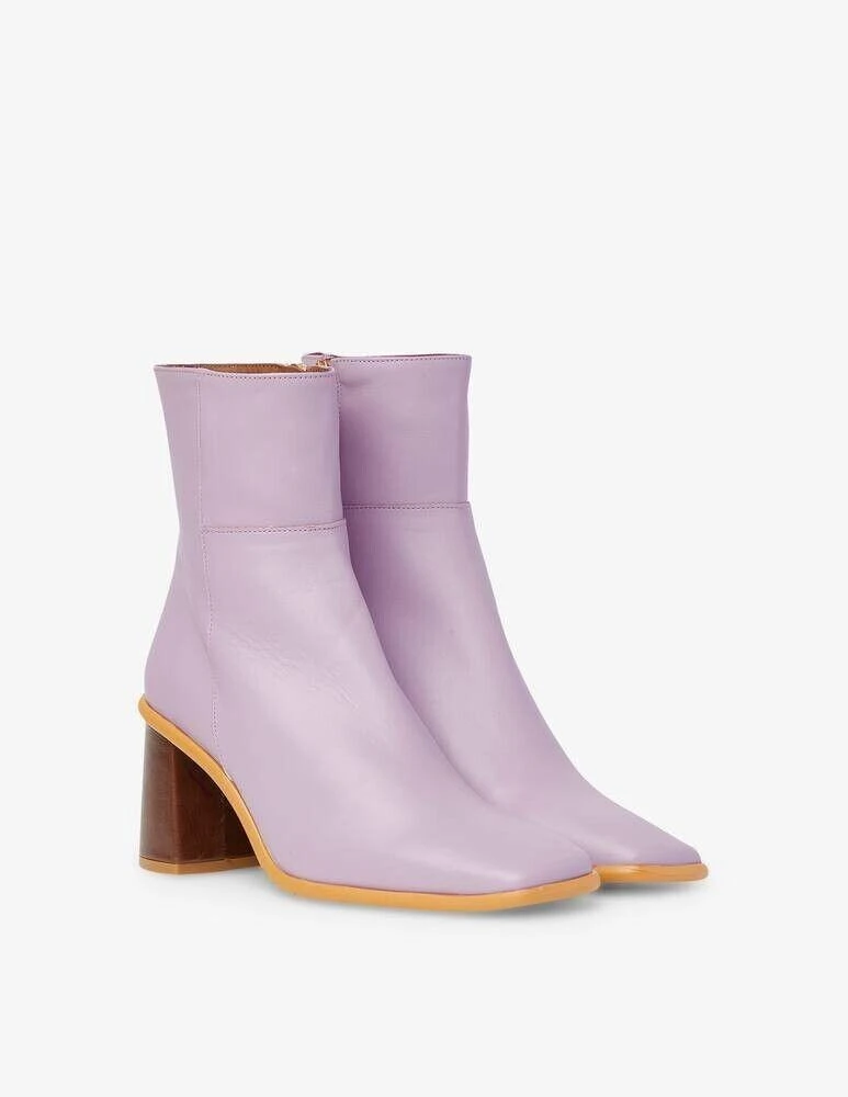 ALOHAS Alohas West Vintage BTWCP1-99 Boots Women's 5 Purple Leather Ankle Bootie KHD454 1