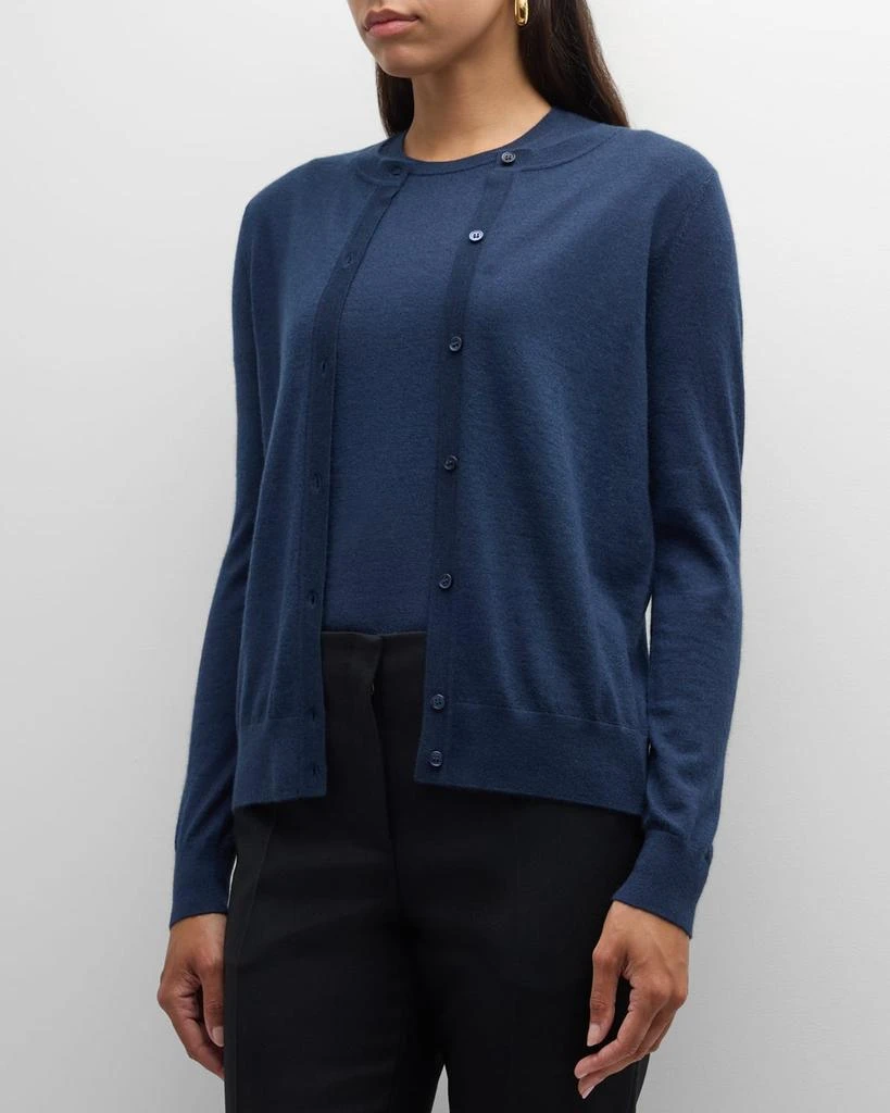 Neiman Marcus Cashmere Crewneck Cardigan 4