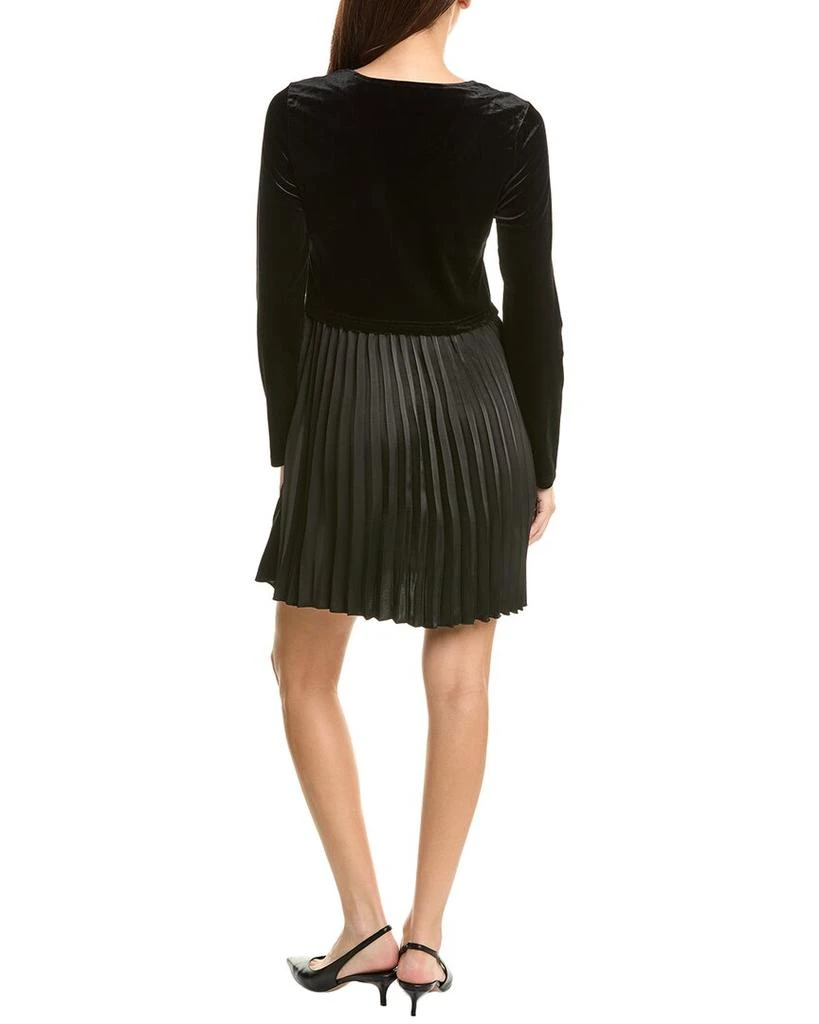 Sam Edelman Velvet Top Pleated Mini Dress 2