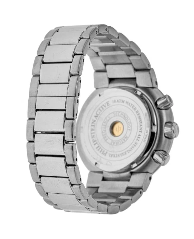Philip Stein Active 10 ATM WATER RESISTANCE Philip Stein Active 45mm Steel Chronograph White Dial Men  main image 4