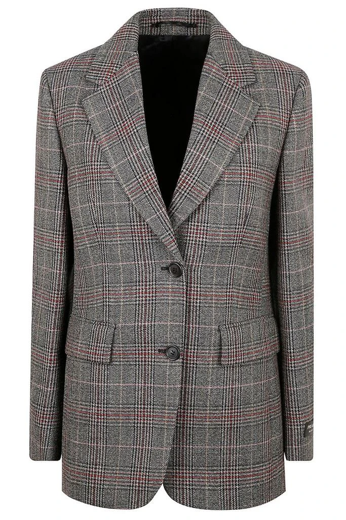 Prada Prada Single-Breasted Houndstooth Blazer 1