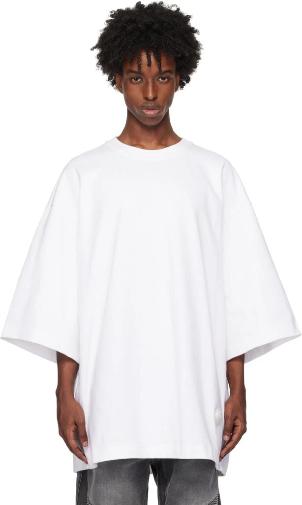 Alexander Wang White Oversized Drop-Sleeve T-shirt 1