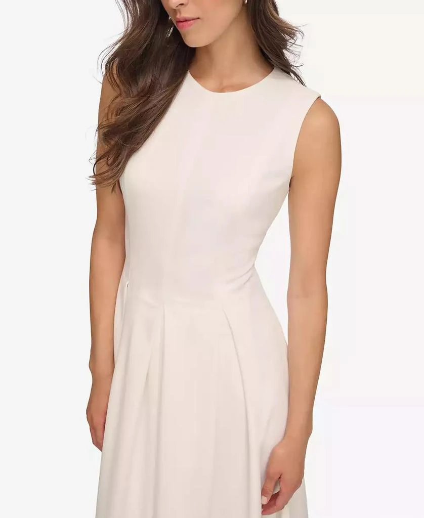 Calvin Klein Women's Sleeveless Pleated Midi A-Line Dress 4