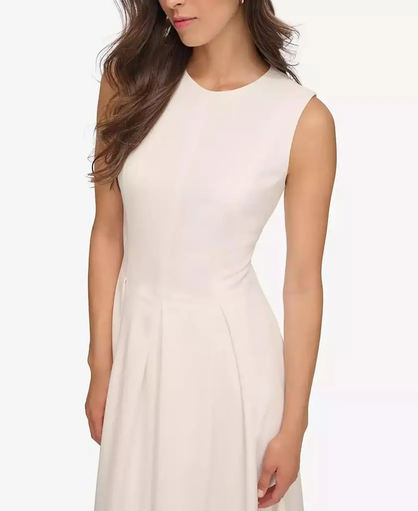Calvin Klein Women's Sleeveless Pleated Midi Dress - Bayou - Size 14 Calvin Klein Women's Sleeveless Pleated Midi Dress - Bayou - Size 14