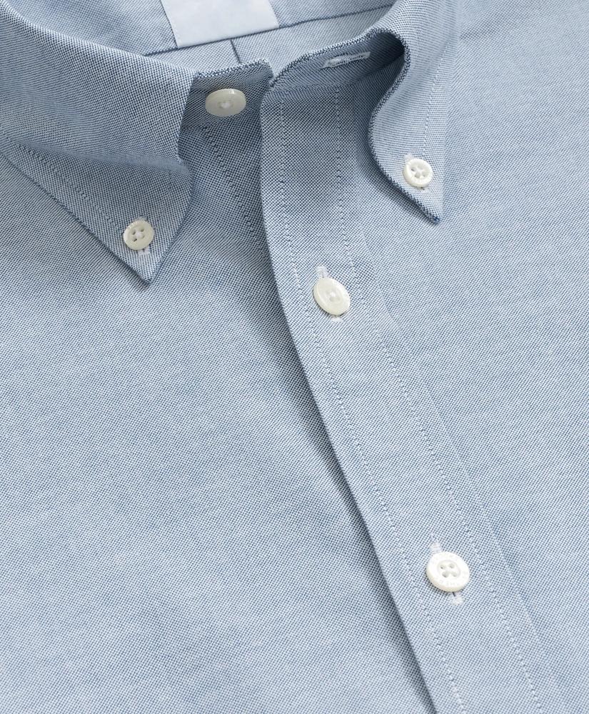 Brooks Brothers Stretch Non-Iron Oxford Button-Down Collar, Short Sleeve Shirt