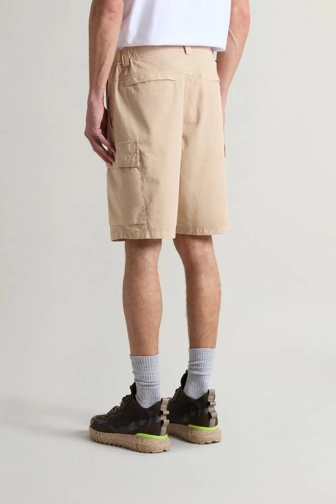 Woolrich Garment-Dyed Cargo Short in Pure Cotton - Men - Blue 3