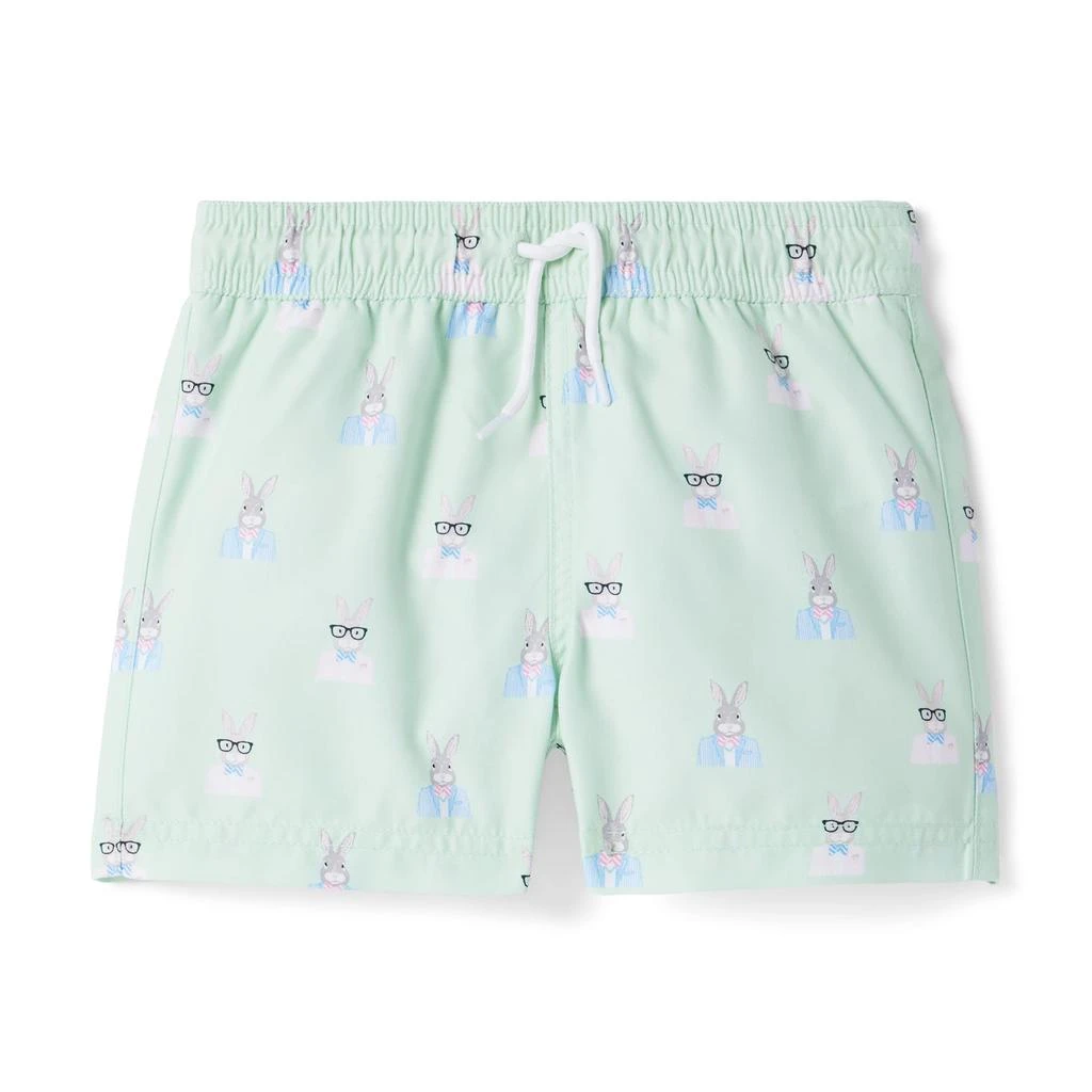 Janie and Jack Printed Swim Shorts (Toddler/Little Kids/Big Kids) 1