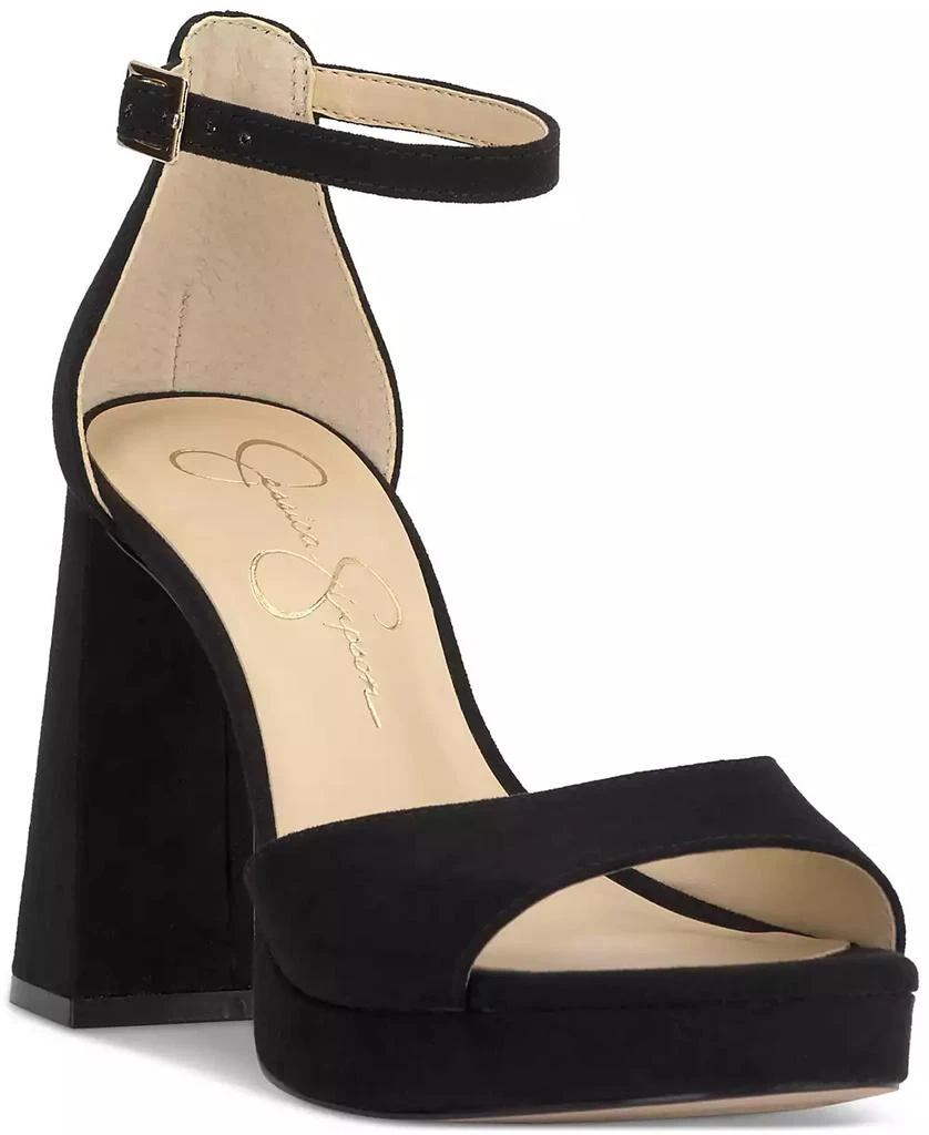 Jessica Simpson Women's Kaliah Ankle-Strap Block-Heel Dress Sandals 1