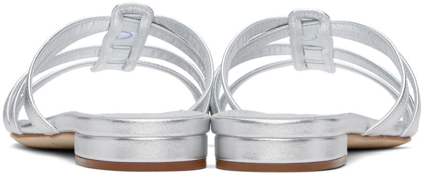 Manolo Blahnik Silver Riran Sandals 2