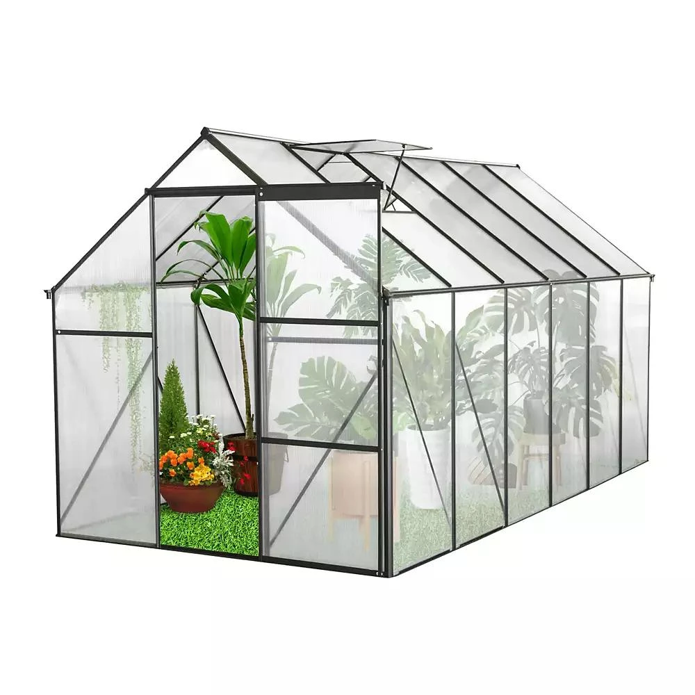 Streamdale Furniture 6x12 FT Heavy-Duty All-Season Greenhouse with Aluminum Base 3