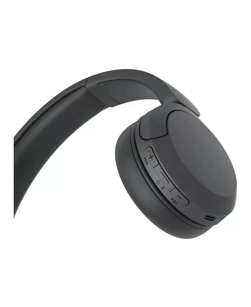SONY WH-CH520 Bluetooth On-Ear Headphones (Black) with EX15 Earbuds 2