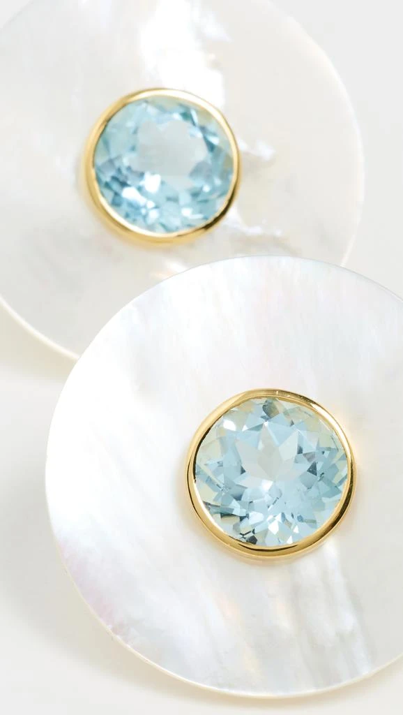Lizzie Fortunato Taj Earrings In Blue Topaz 3