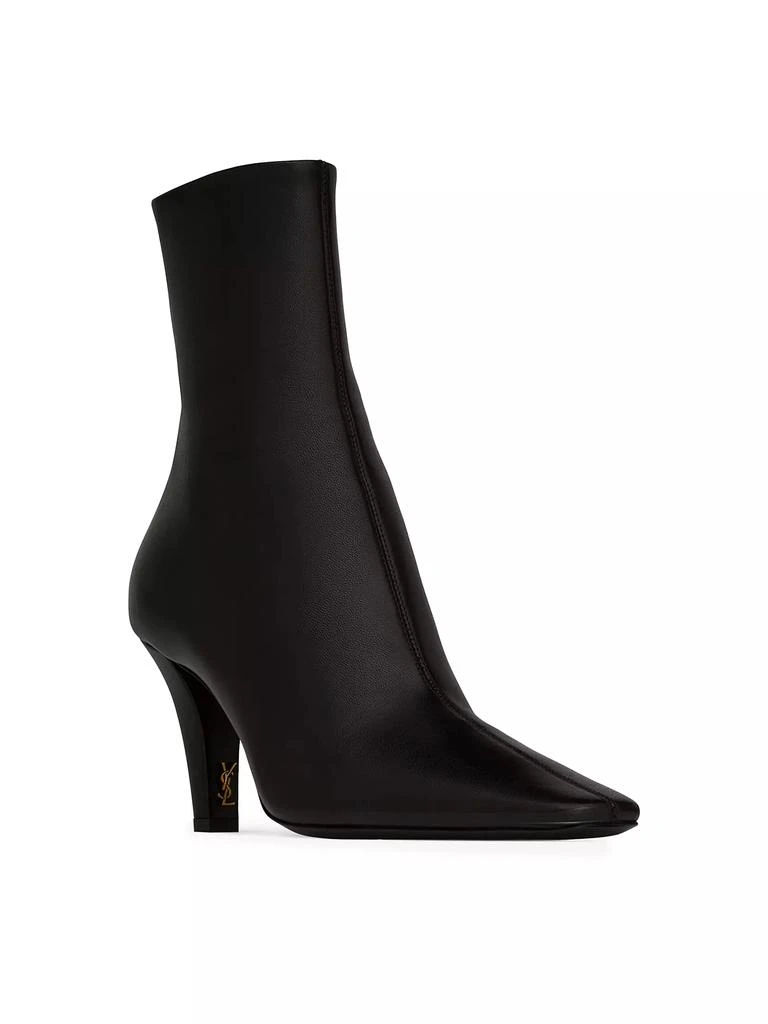 Yves Saint Laurent Jill Booties in Smooth Leather 2