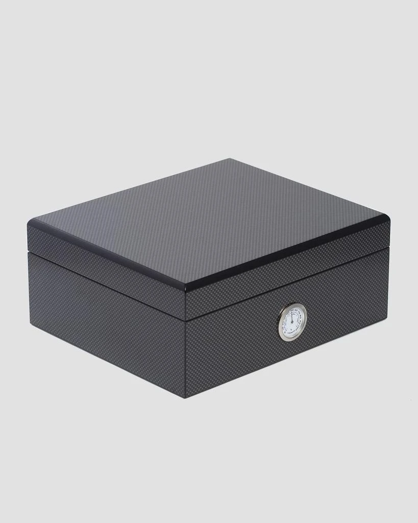 Bey-Berk Carbon Fiber Cigar Humidor & Accessories Set 3