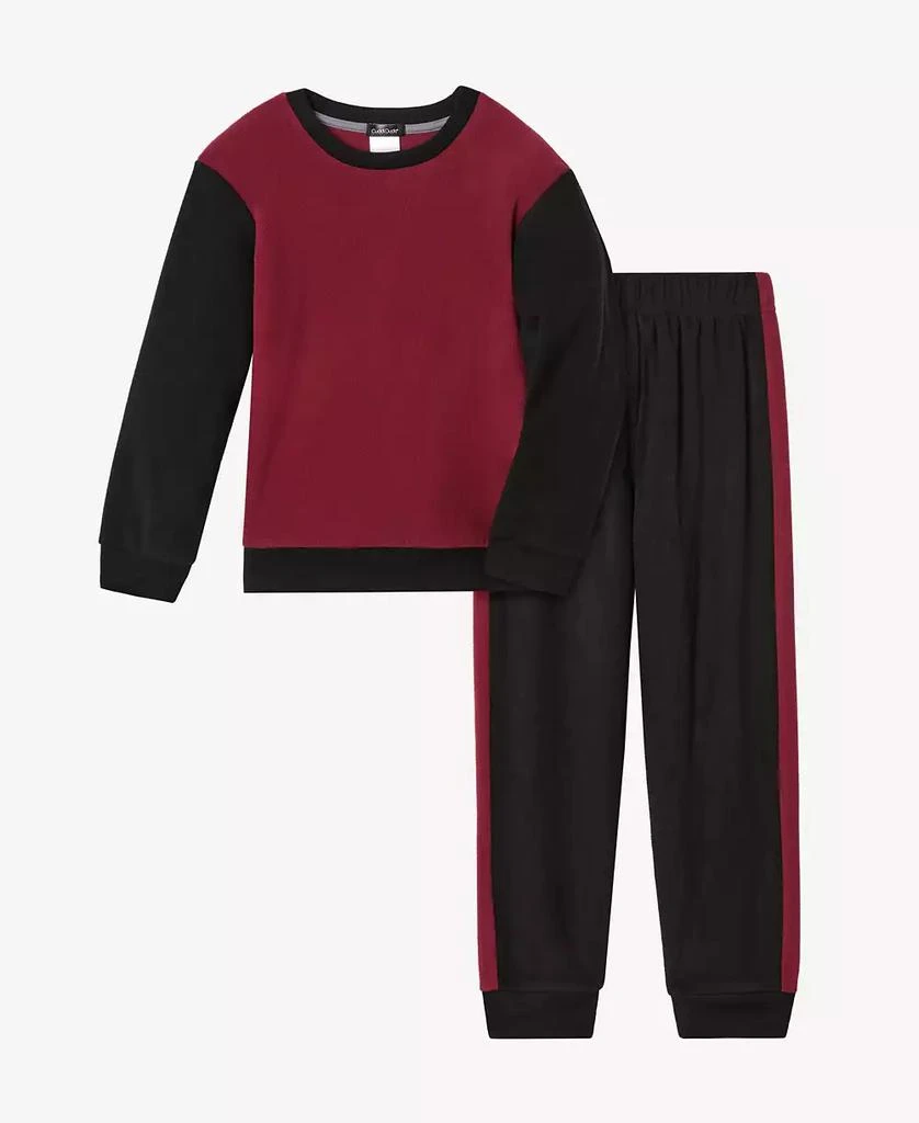 Cuddl Duds Boys Colorblock Jogger Pajama Set 1
