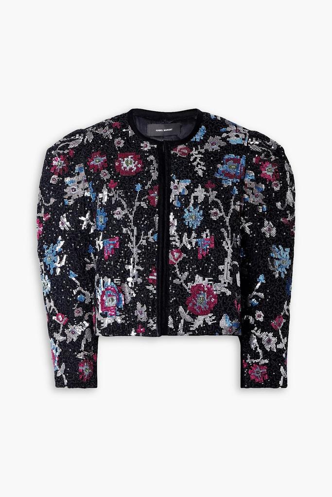 Isabel Marant Marjoya embellished velvet jacket