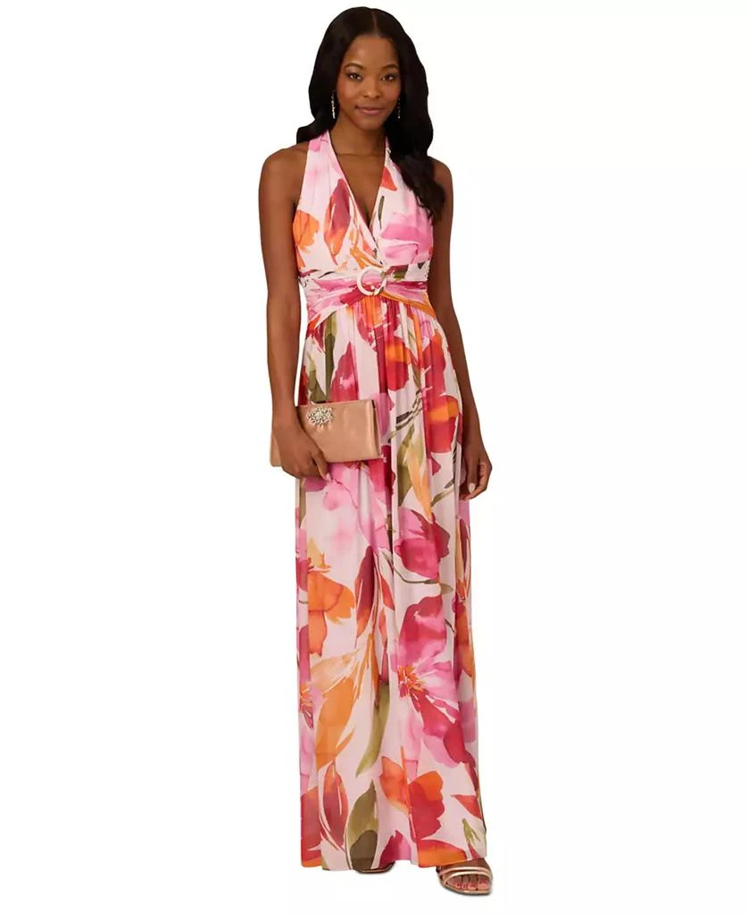sachin and babi light blue dress Long dress with sheer chiffon sleeves