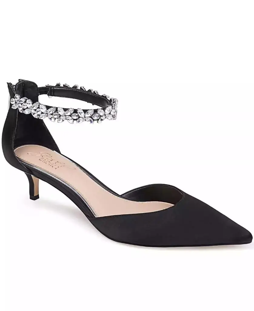 Badgley Mischka Women's Robles Kitten Heel Evening Pumps