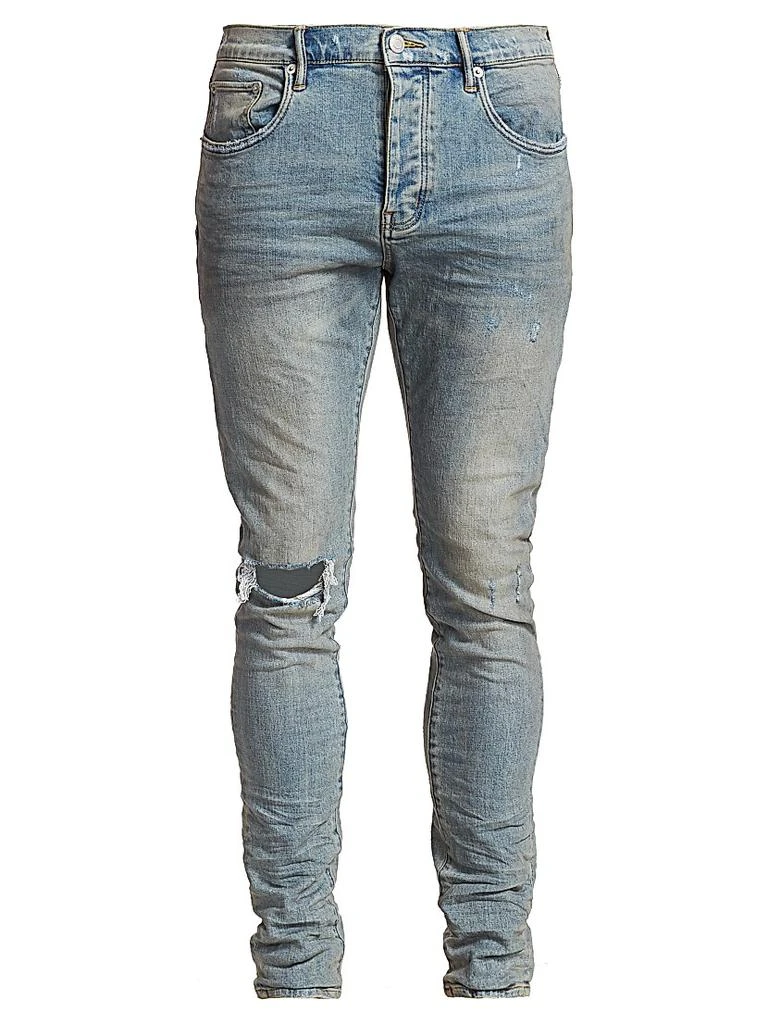 Purple Brand Distressed Stretch-Skinny Jeans 1