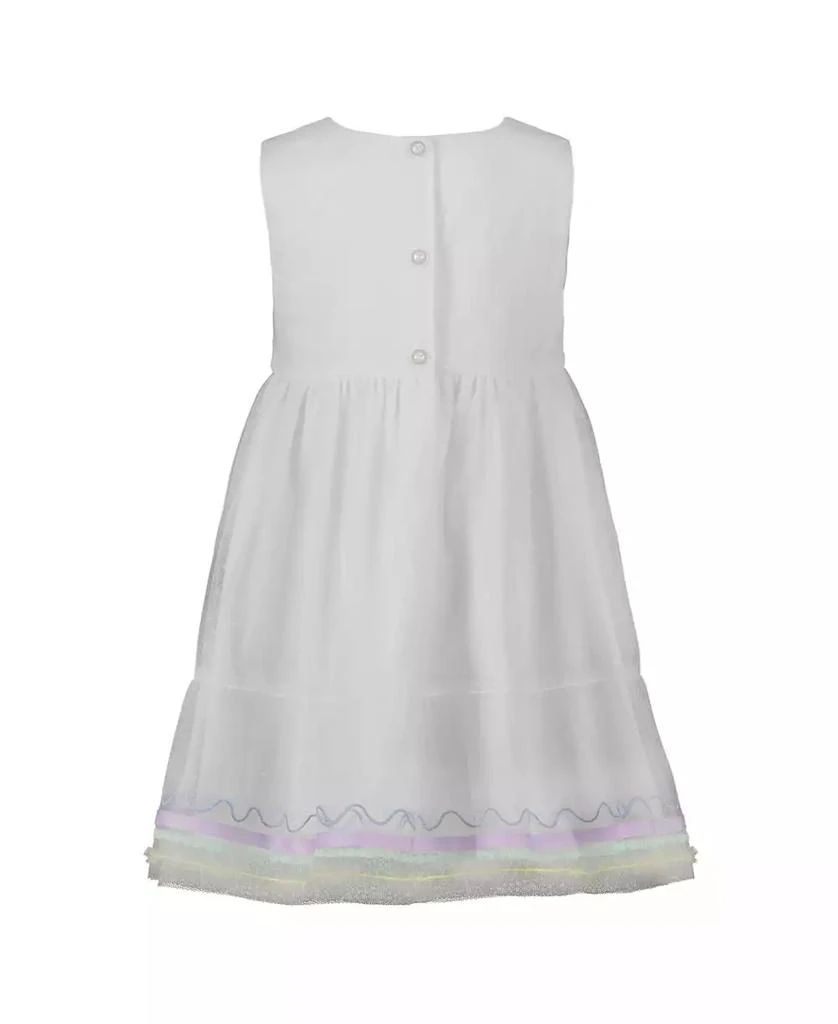 Blueberi Boulevard Toddler and Little Girls Multicolor Embroidered Tulle Dress 2