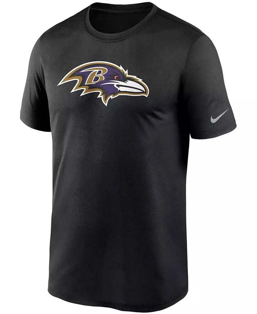 NIKE Men's Big and Tall Black Baltimore Ravens Logo Essential Legend Performance T-shirt 3