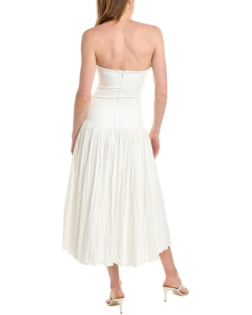 NICHOLAS Jaxon Drop Waist Broomstick Pleated Midi Dress 2