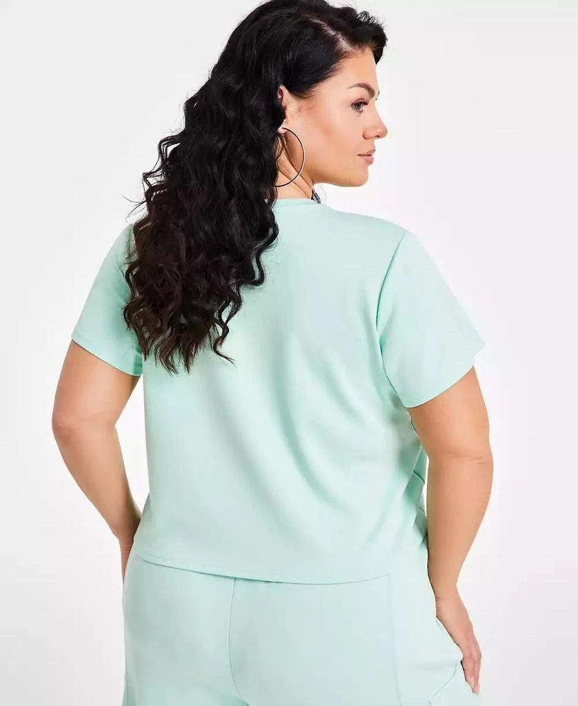 Nina Parker Trendy Plus Size Short-Sleeve Crewneck Tee 4