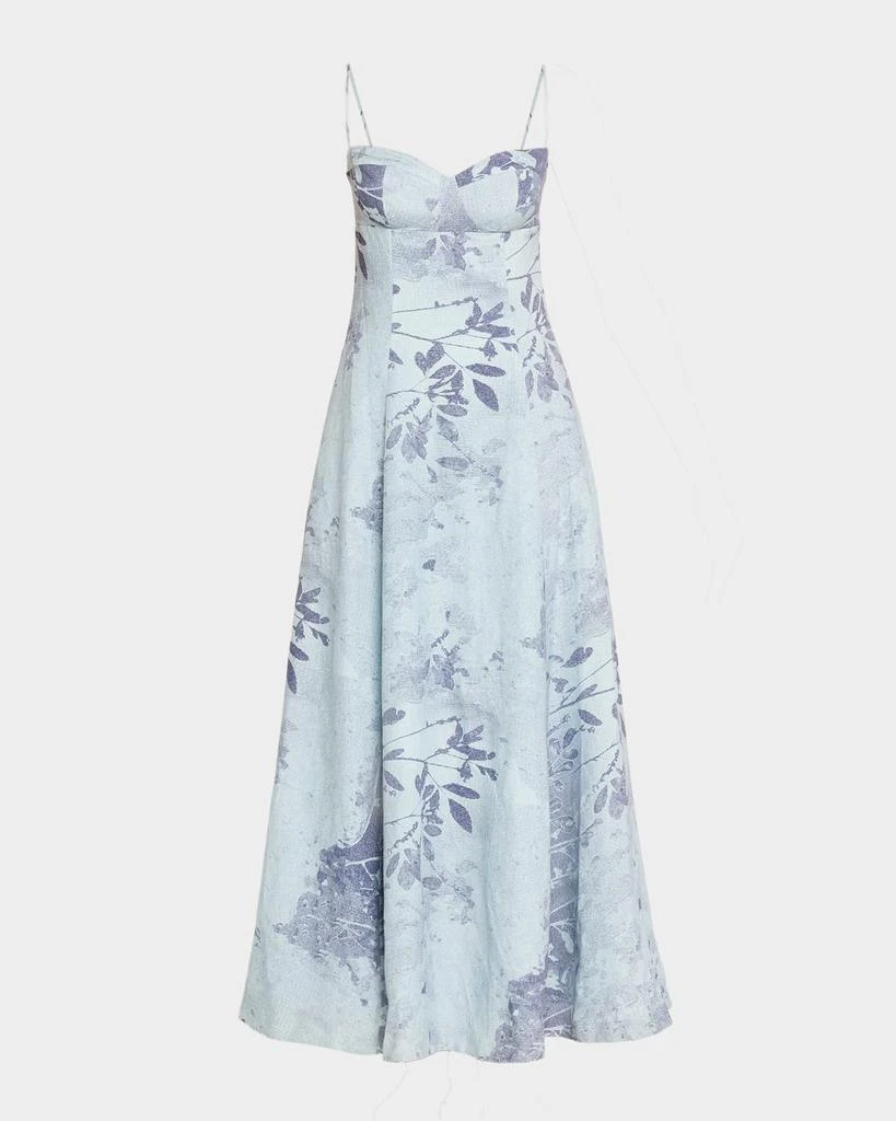 SIMKHAI Rudie Floral Bustier Maxi Dress 1