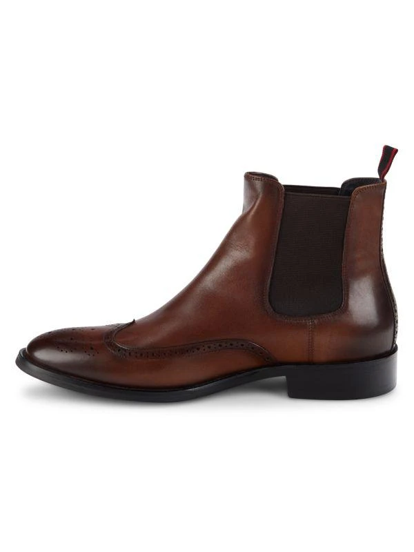 Zanzara Morros Leather Wingtip Brogue Chelsea Boots 4
